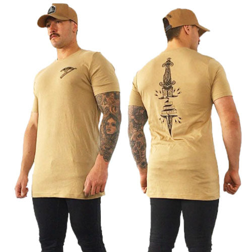 'Dagger' Camel Tall Tee