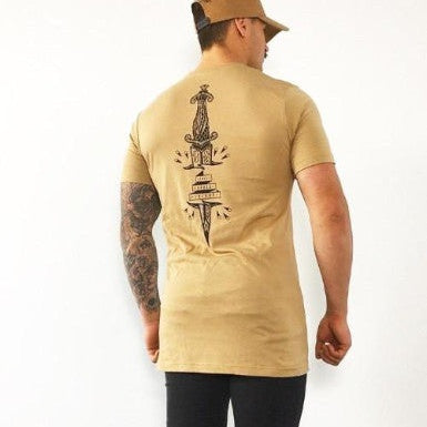 'Dagger' Camel Tall Tee