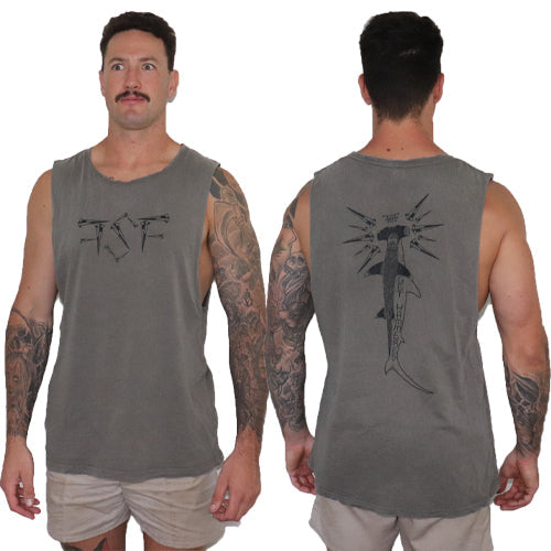 Get Hammered Stone Muscle Tee