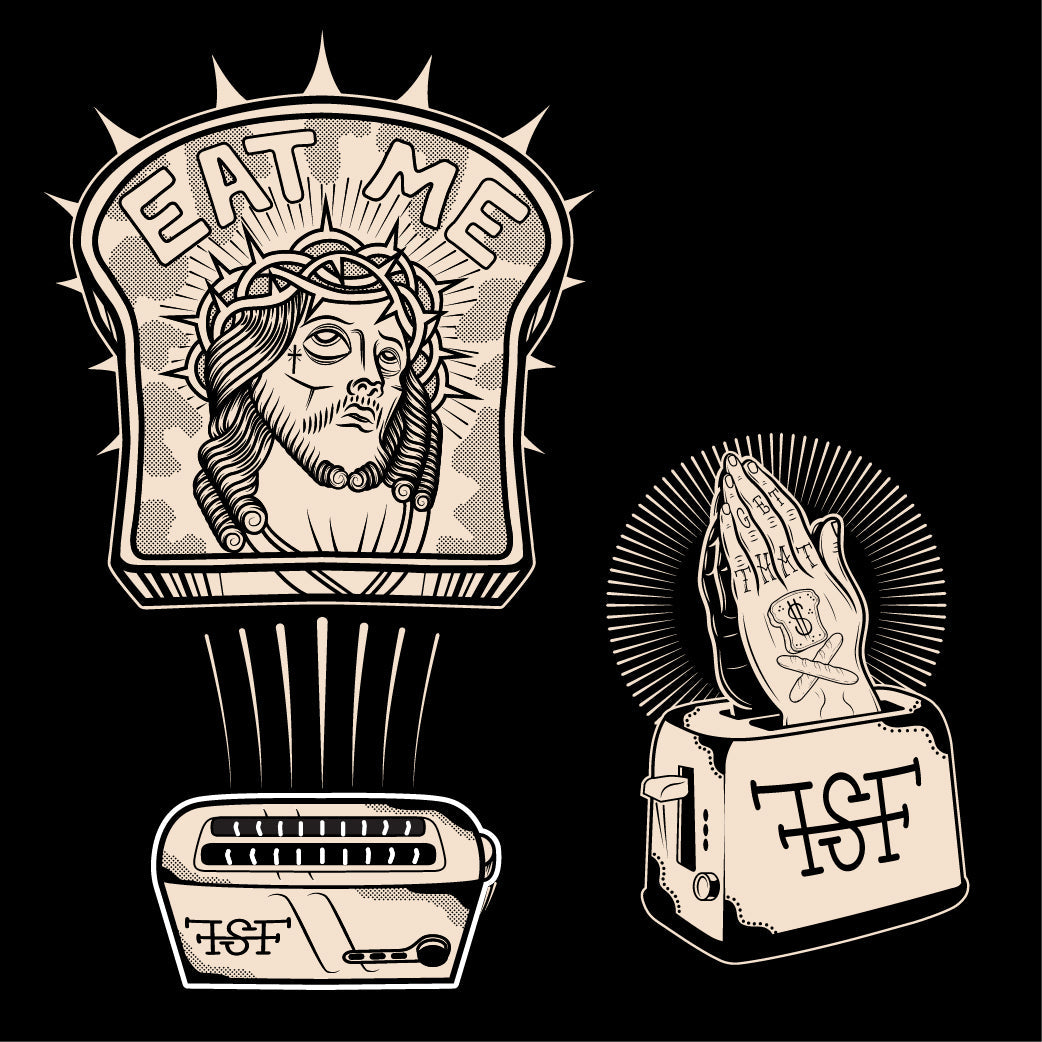 Jesus Toast Black Tee